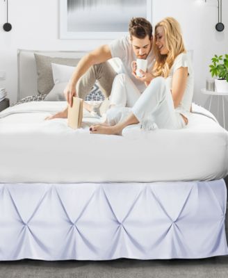 Bedding 14" Tailored Pinch Pleated Bedskirt, King