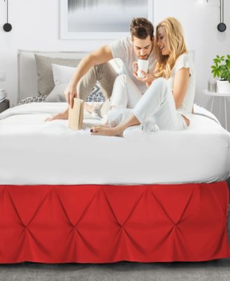 Bedding 14" Tailored Pinch Pleated Bedskirt, California King