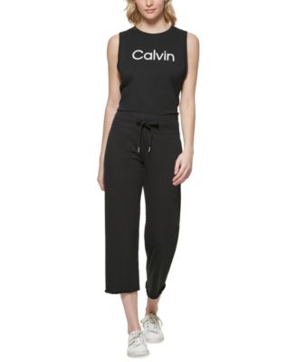 calvin klein cropped sweatpants