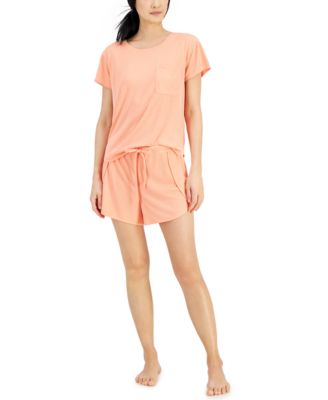 Photo 1 of SIZE S Alfani Pocket T-Shirt & Tulip-Hem Shorts Pajama Set, 