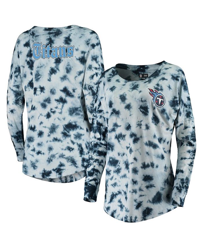 New Era Women's Navy Tennessee Titans Tie-Dye Long Sleeve T-shirt