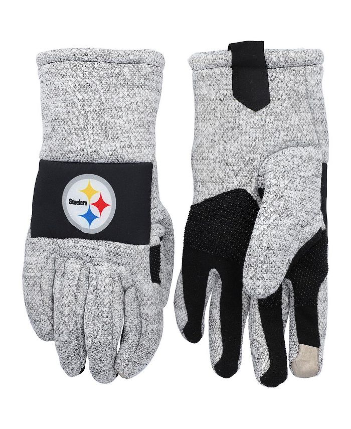 FOCO Men's Gray Pittsburgh Steelers Team Knit Gloves - Macy's