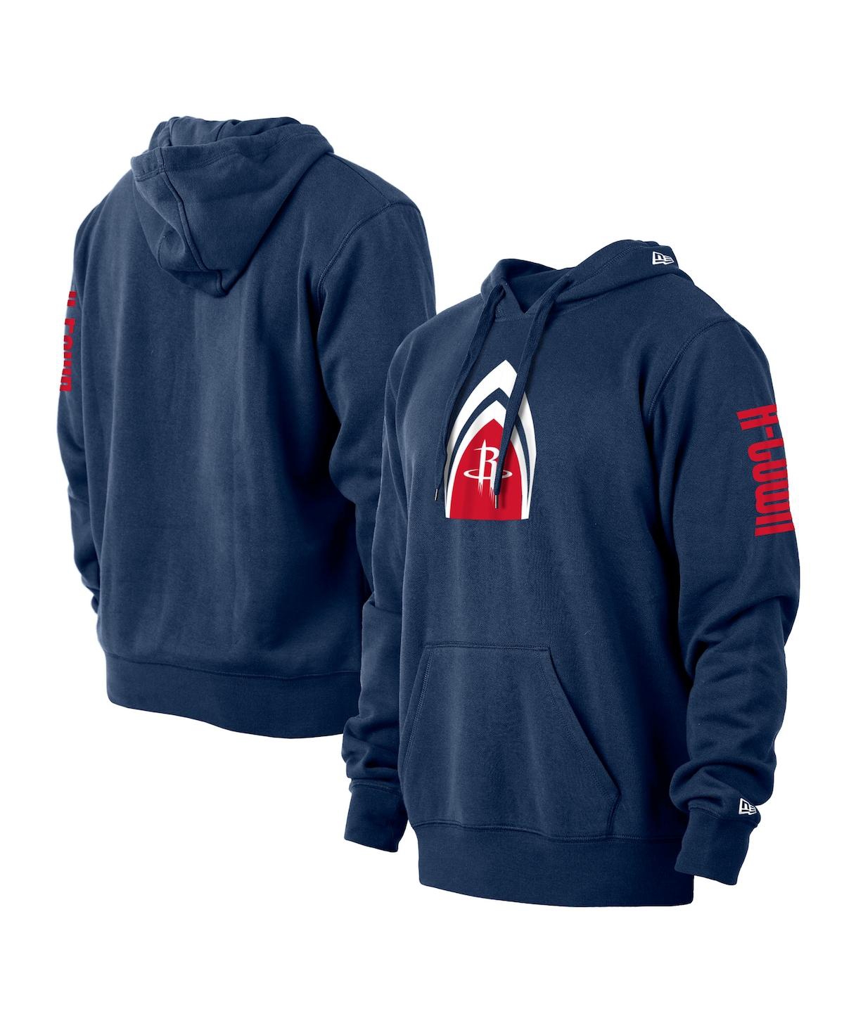 NEW ERA MEN'S NEW ERA NAVY HOUSTON ROCKETS 2021/22 CITY EDITION PULLOVER HOODIE