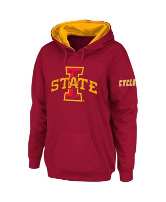 Women's Cardinal Iowa State Cyclones Big Logo Pullover Hoodie