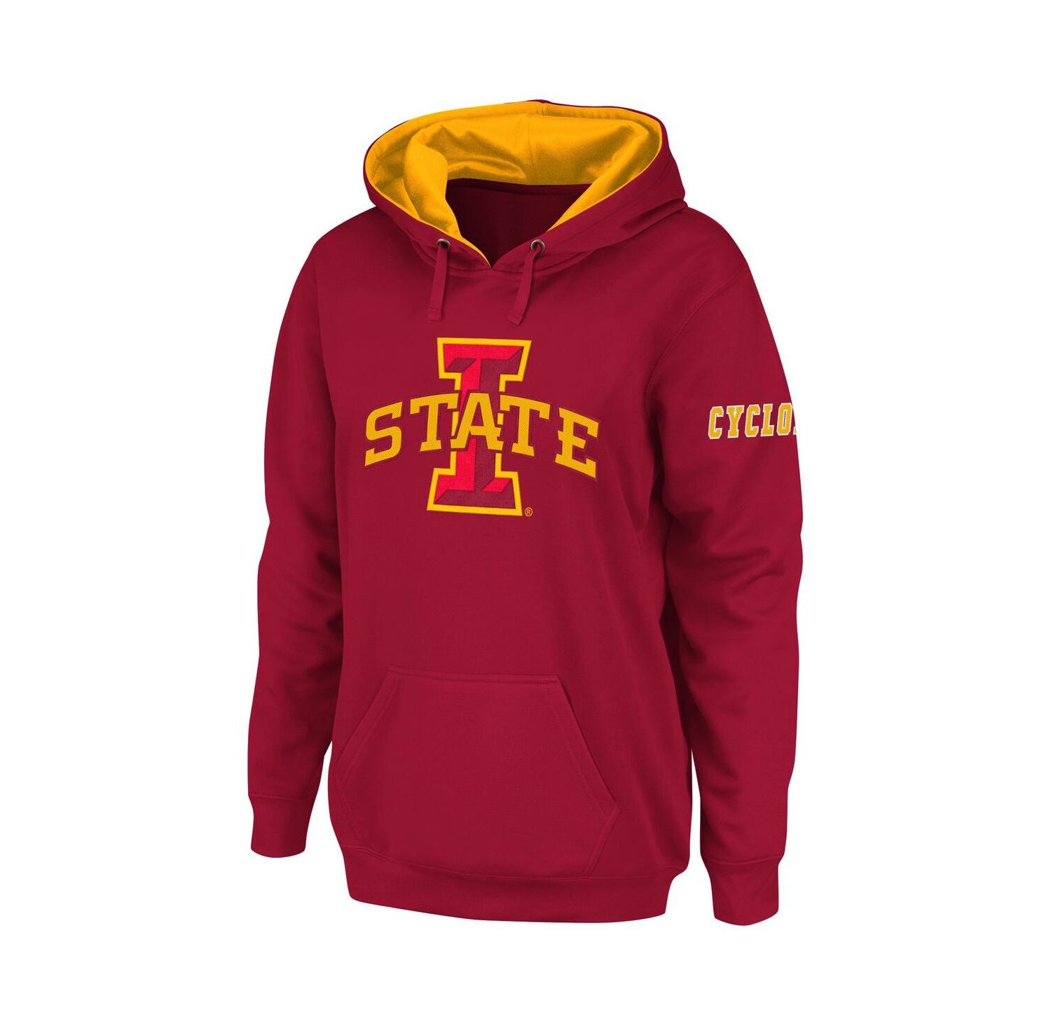 Women's Cardinal Iowa State Cyclones Big Logo Pullover Hoodie