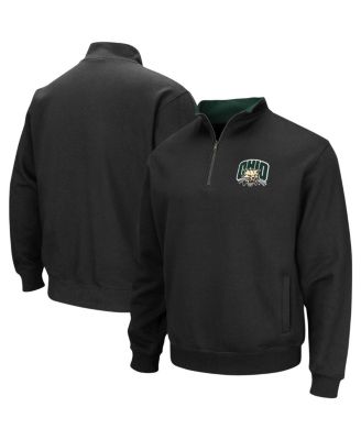 Men's Black Ohio Bobcats Tortugas Logo Quarter-Zip Jacket