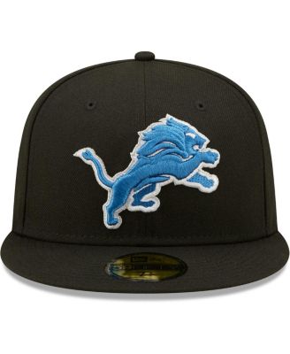 Men's Black Detroit Lions Omaha Team 59Fifty Fitted Hat