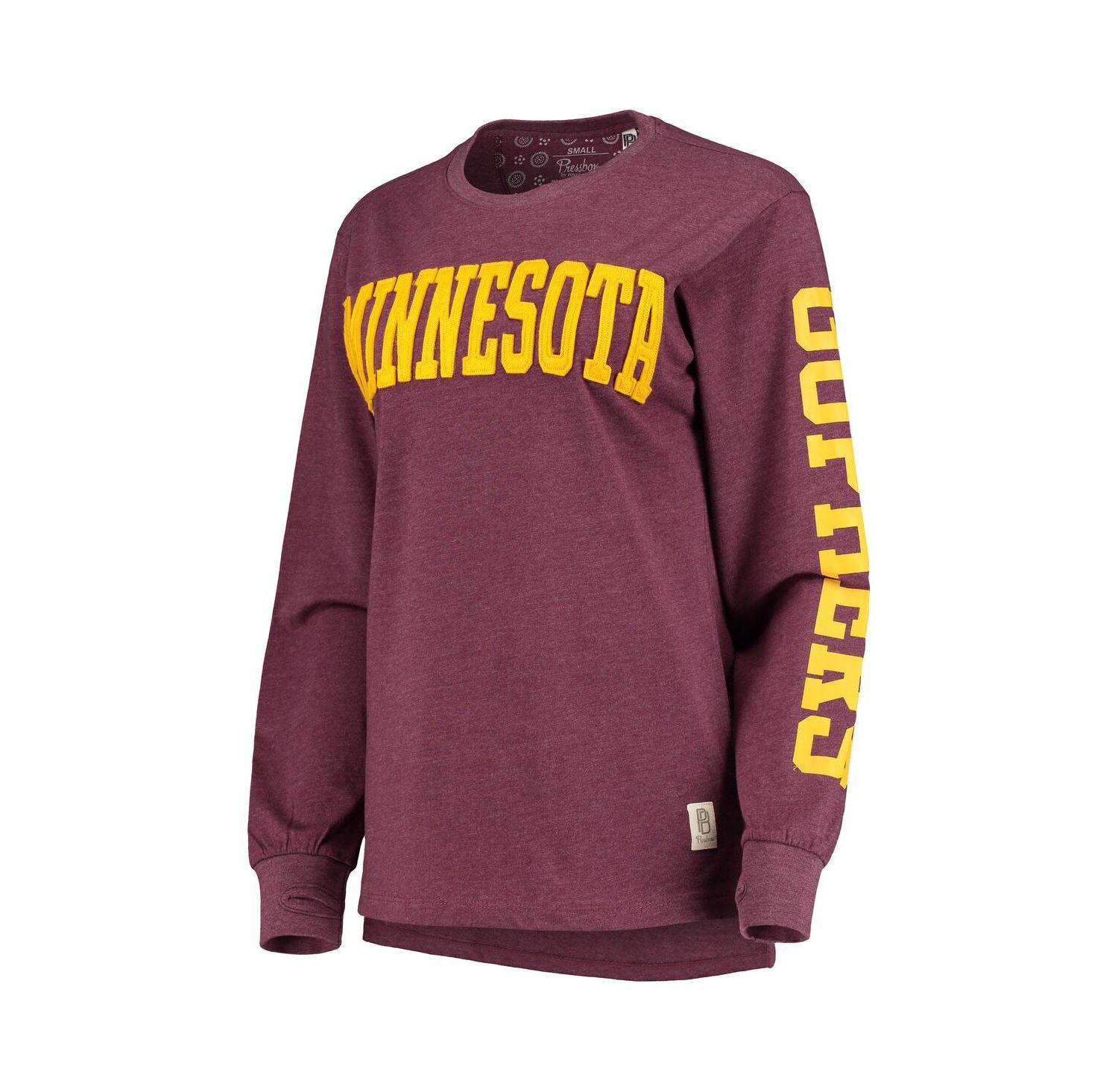 Women's Maroon Minnesota Golden Gophers Two-Hit Canyon Long Sleeve T-shirt