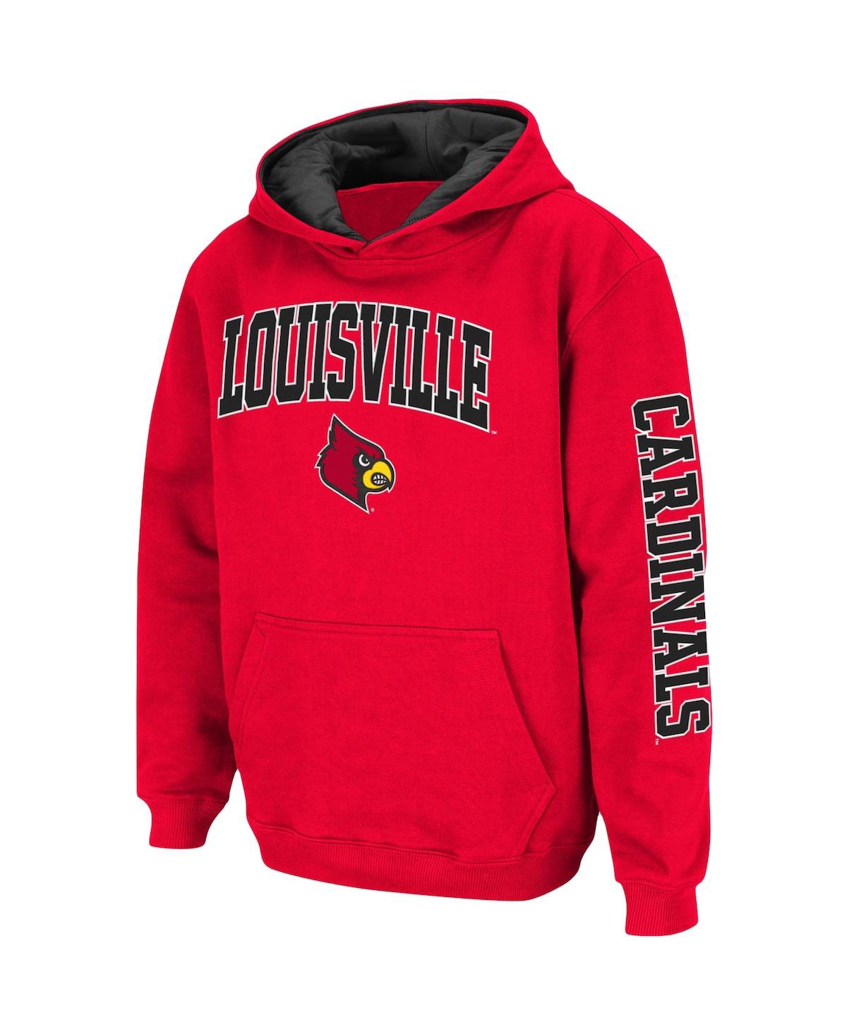 Big Boys ColosseumLouisville Cardinals 2-Hit Team Pullover Hoodie - Red