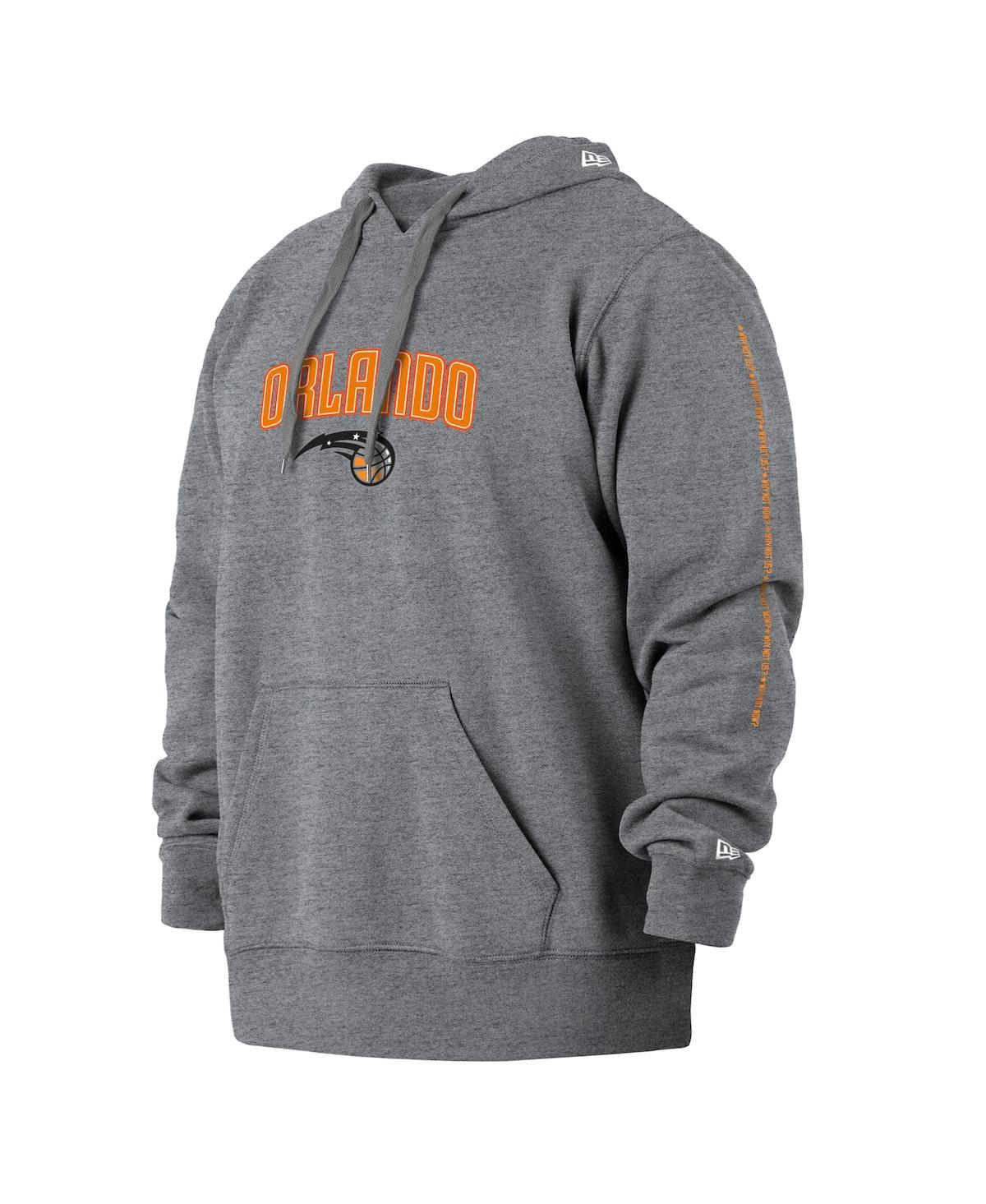 New Era Men's  Gray Orlando Magic 2021/22 City Edition Big And Tall Pullover Hoodie In Gray