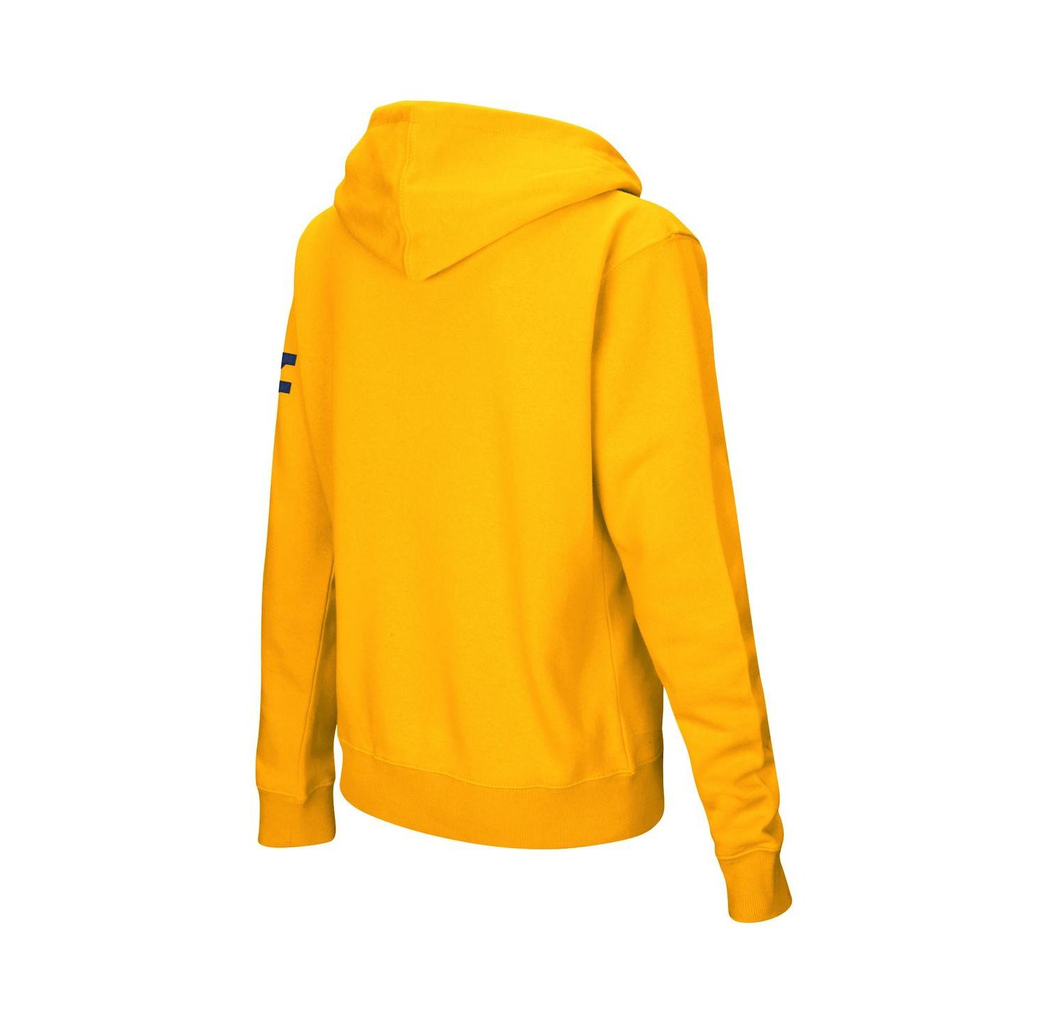 Women's Stadium Athletic Gold West Virginia Mountaineers Arched Name Full-Zip Hoodie