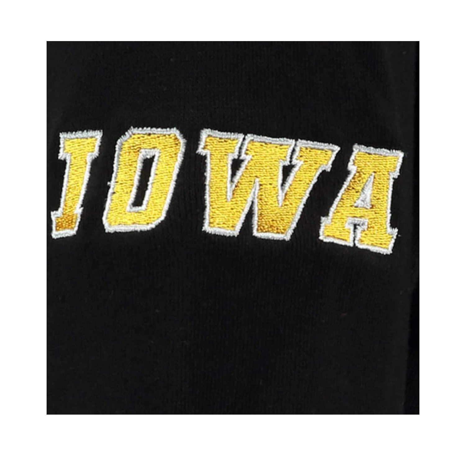 Women's Black Iowa Hawkeyes Big Logo Pullover Hoodie