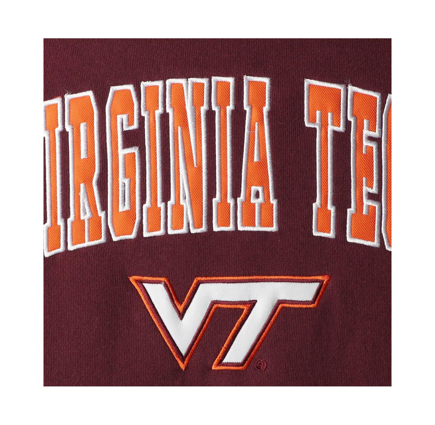 Big Boys Maroon Virginia Tech Hokies 2-Hit Team Pullover Hoodie