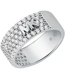 Women's Pave Band Ring with Clear Stones