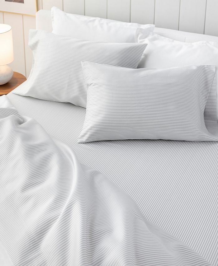 Martha Stewart Collection Provence Stripe 3Pc. Sheet Set, Twin XL