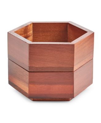 The Cellar Stackable Hexagon Bowls, Set of 2, Created for Macy's