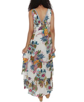 Raga Hibiscus Palms Cotton Dress