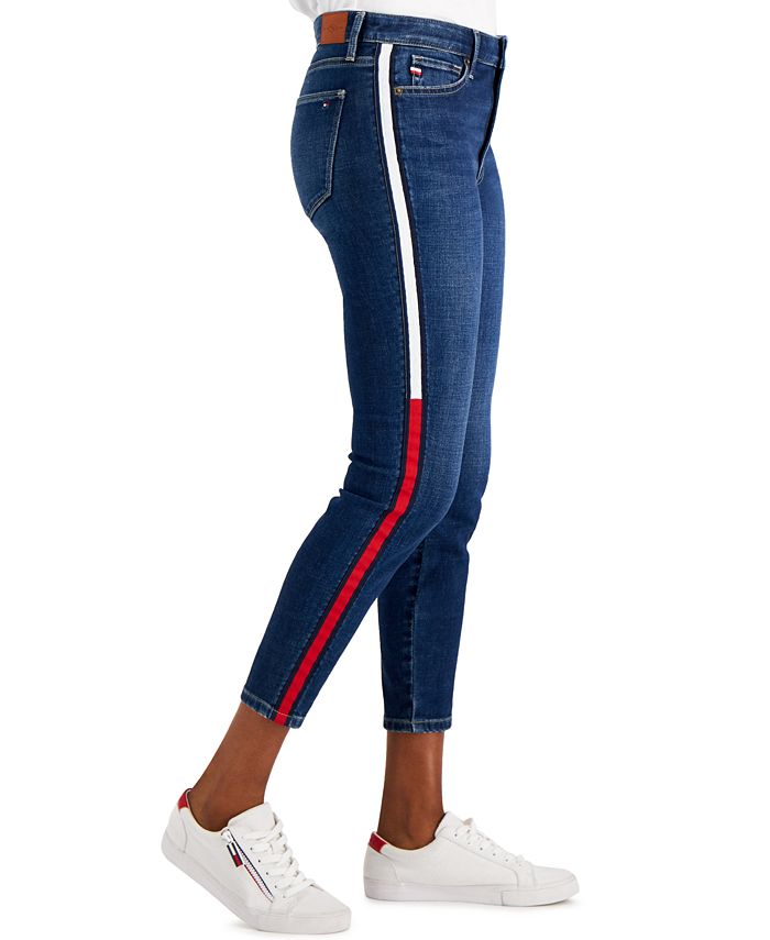 Tommy Hilfiger Womens Tribeca Th Flex Side Tape Skinny Jeans Macys