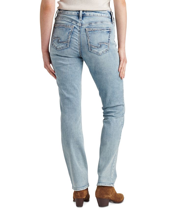 Silver Jeans Co. Juniors' Elyse Straight-Leg Jeans - Macy's