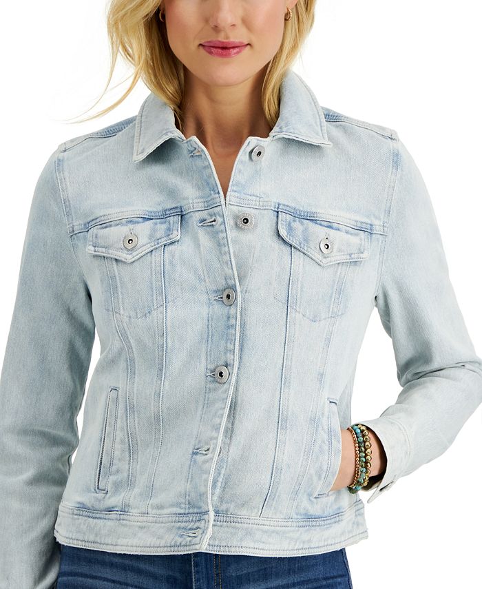 Style & Co Classic Denim Jacket, Created for Macy's Macy's