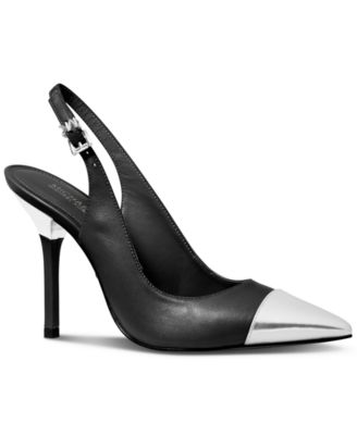 michael kors black heels macys