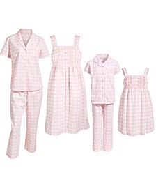 Mommy & Me Matching Gingham-Print Pajama Collection, Created for Macy's