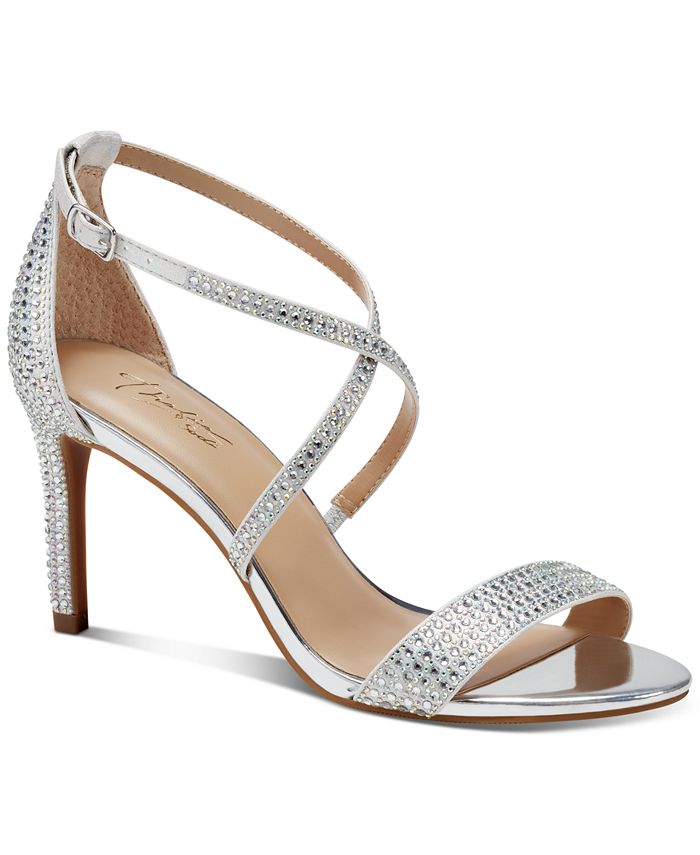 Thalia Sodi Women's Darria Embellished Evening Sandals & Reviews ...