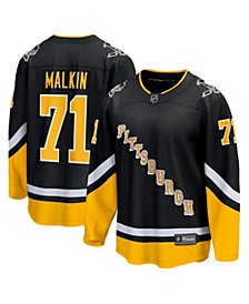 Men's Branded Evgeni Malkin Black Pittsburgh Penguins 2021/22 Alternate Premier Breakaway Player Jersey