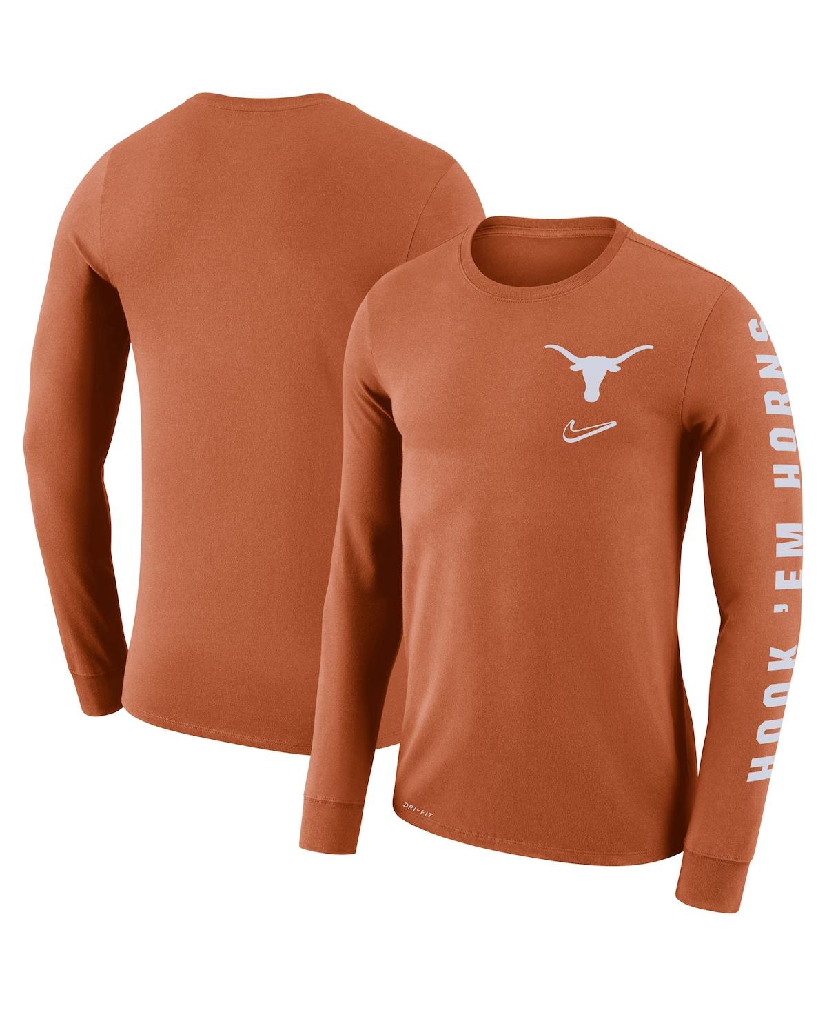 Men's Nike Texas Orange Texas Longhorns Local Mantra Performance Long Sleeve T-shirt