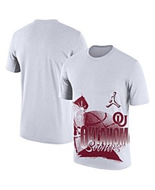 Men's Nike White Oklahoma Sooners Basketball 90s Hoop Max T-shirt