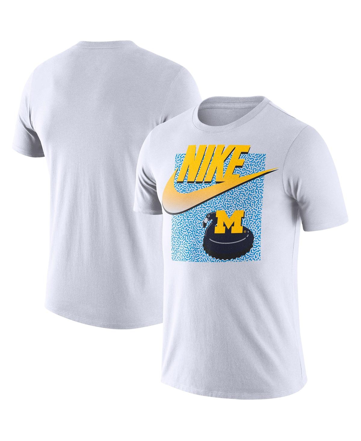 Men's Nike White Michigan Wolverines Swoosh Spring Break T-shirt