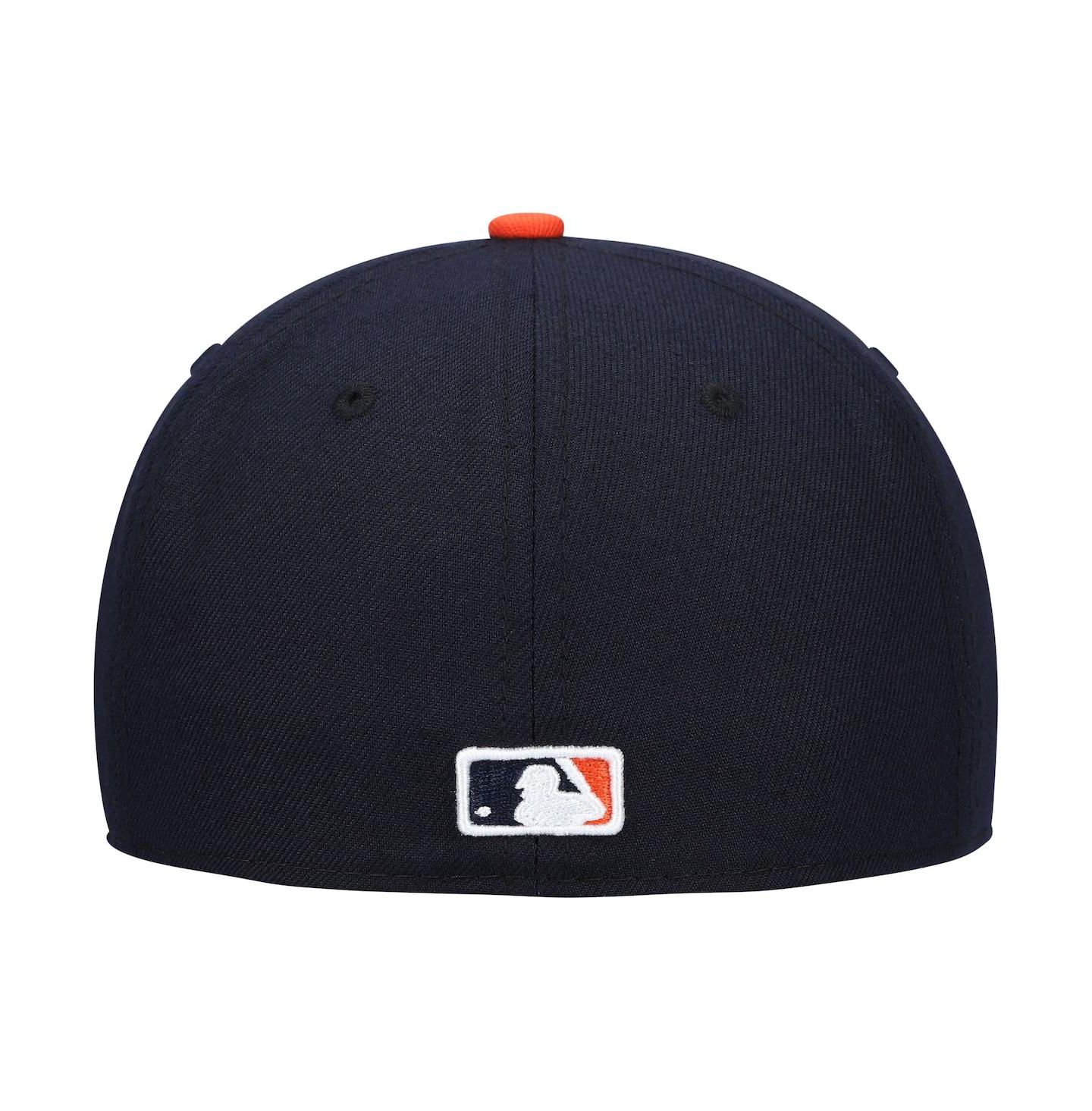 Мужская кепка New Era Navy Detroit Tigers Authentic Collection On-Field Road 59FIFTY Fitted Hat — фото 5