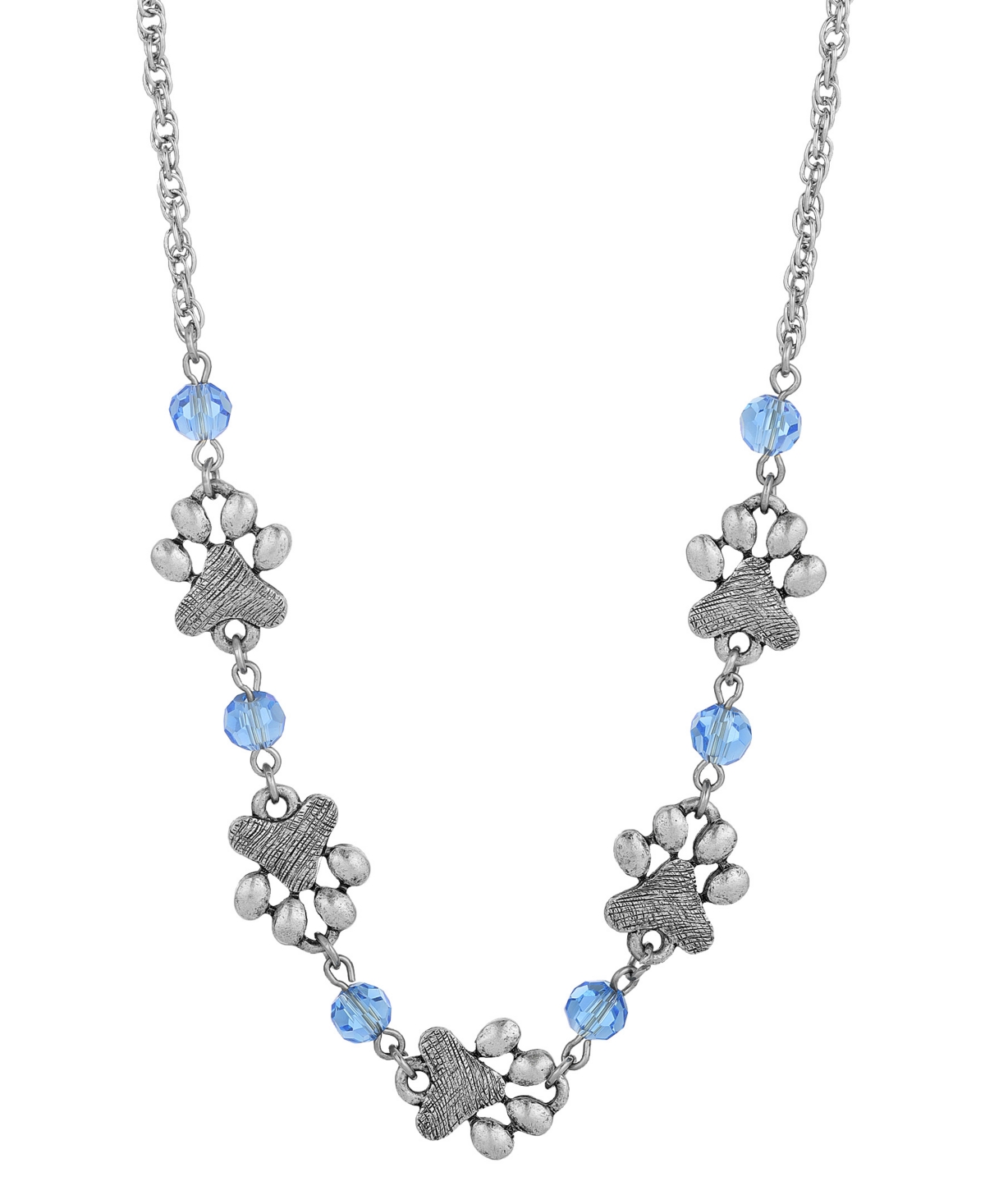 2028 Women's Paw Necklace In Blue