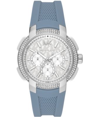 Michael Kors Sidney Multifunction Chambray Silicone selling Watch Mode