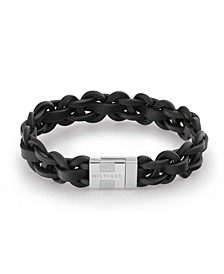 Men's Leather Braided Bracelet