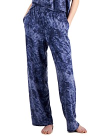Women's High-Rise Wide-Leg Pajama Pants, Created for Macy's