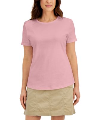 Karen Scott - Petite Solid Crewneck Top