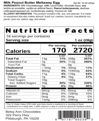 Milk Chocolate Peanut Butter Meltaway Egg and Standing Bunny Bundle, Set of 2