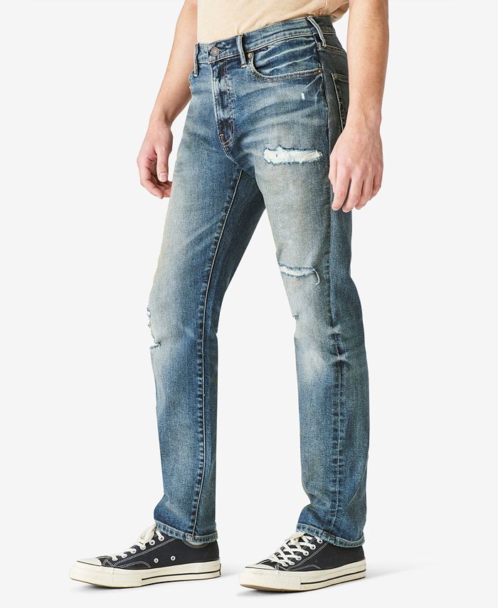 Lucky Brand Men's 410 Athletic Straight Stretch Jeans - Macy's