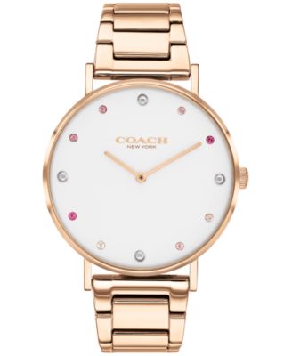 COACH - Women's Perry Rose Gold-Tone Bracelet Watch 36mm