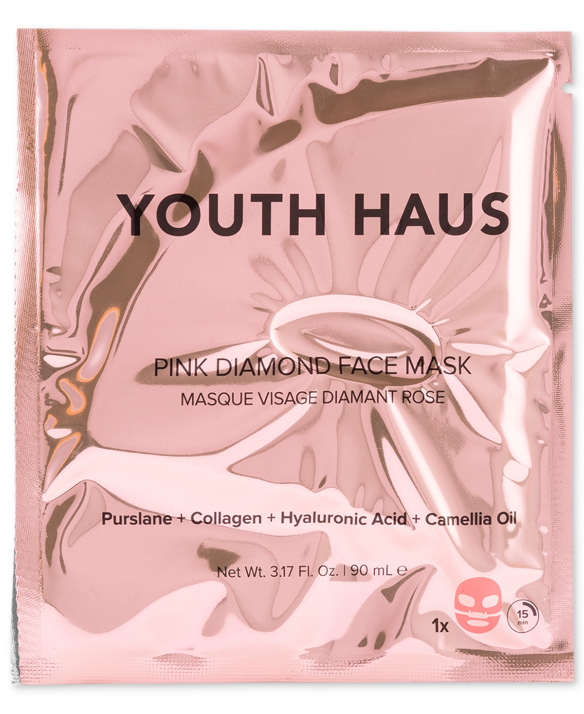 Youth Haus Pink Diamond Face Mask, Single