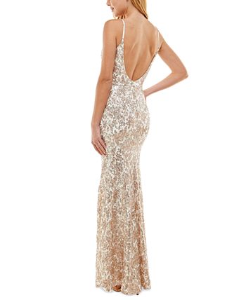 City Studios Juniors' Sequin Gown, Created for Macy's & Reviews ...