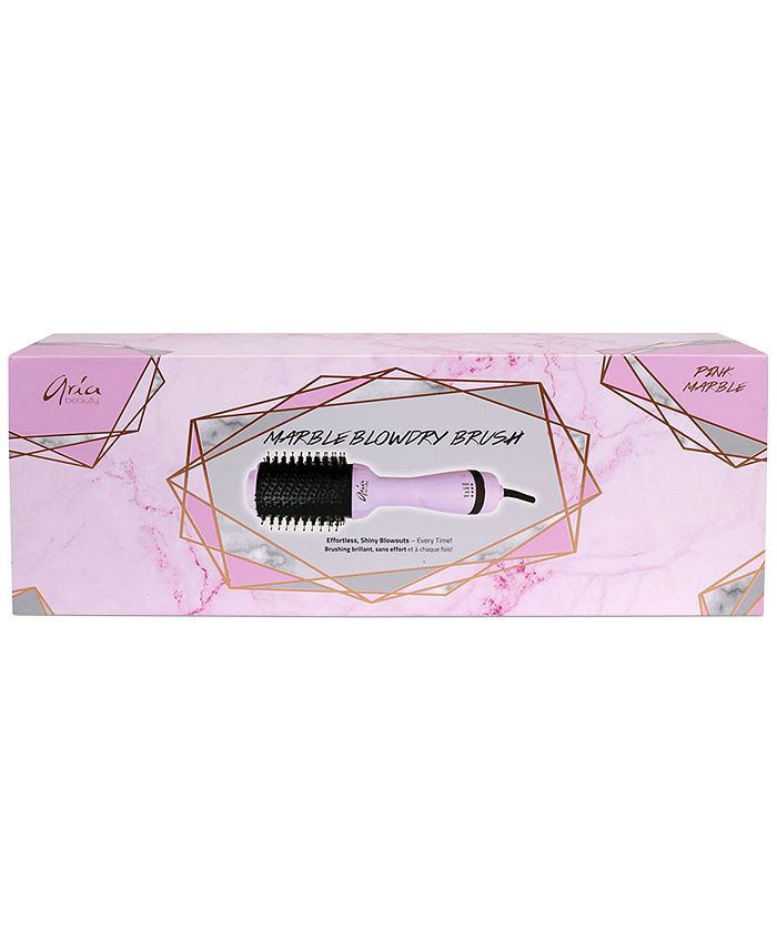 Aria Marble Blowdry Brush Pink, from PUREBEAUTY Salon & Spa Macy's
