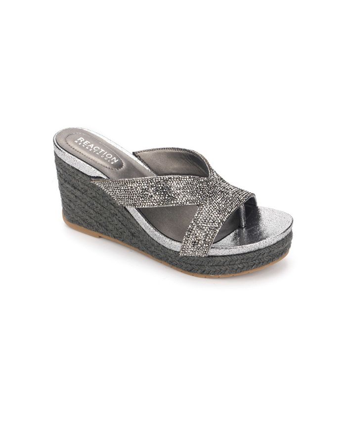 Kenneth Cole Reaction Women s Card Glam 2 Wedge Sandals Macy s