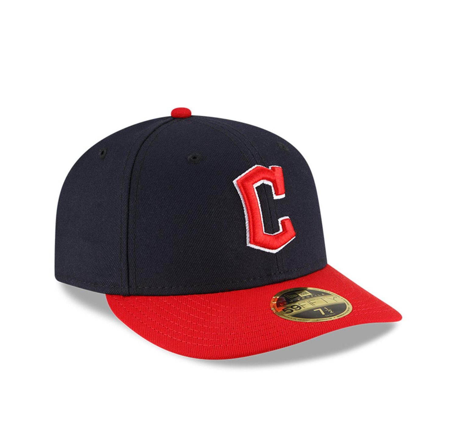 Men's Navy and Red Cleveland Guardians Authentic Collection On-Field Home Low Profile 59FIFTY Fitted Hat