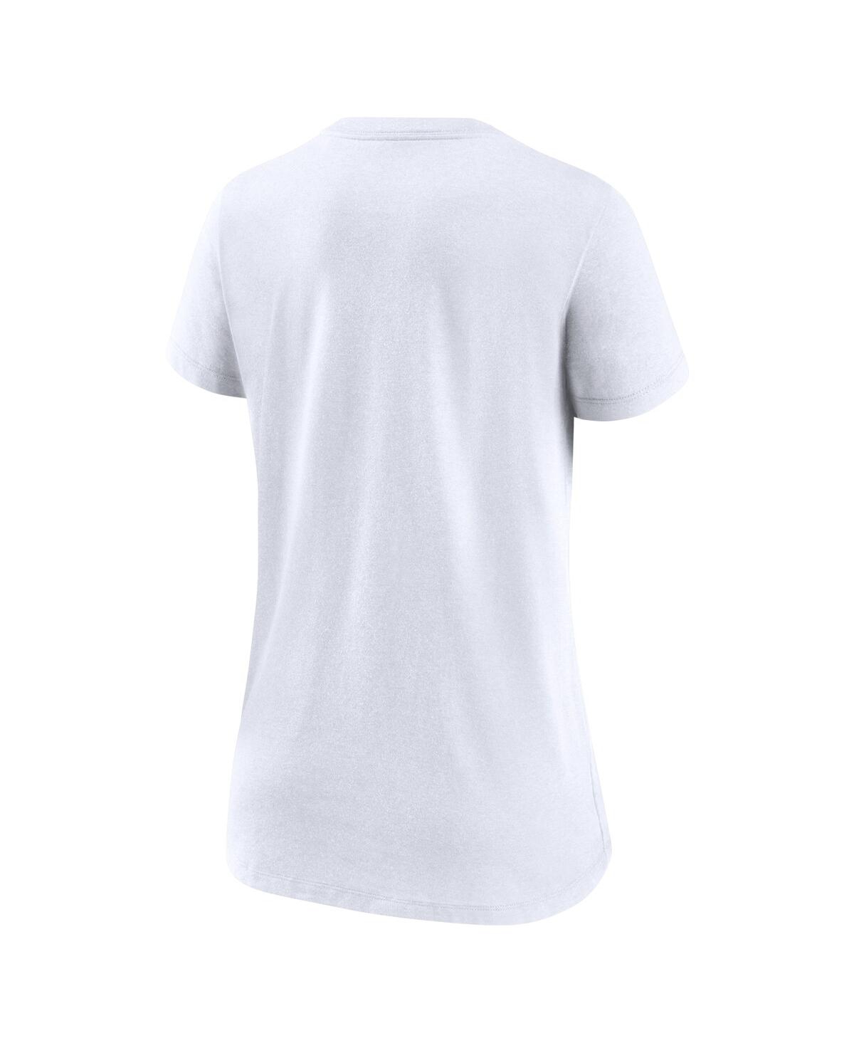 Women's NikeWashington Commanders Tri-Blend V-Neck T-shirt - White