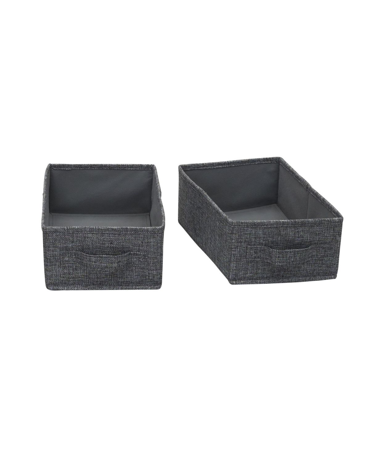 Shop Household Essentials Narrow Closet Organizer Drawers, Set Of 2 In Graphite Linen