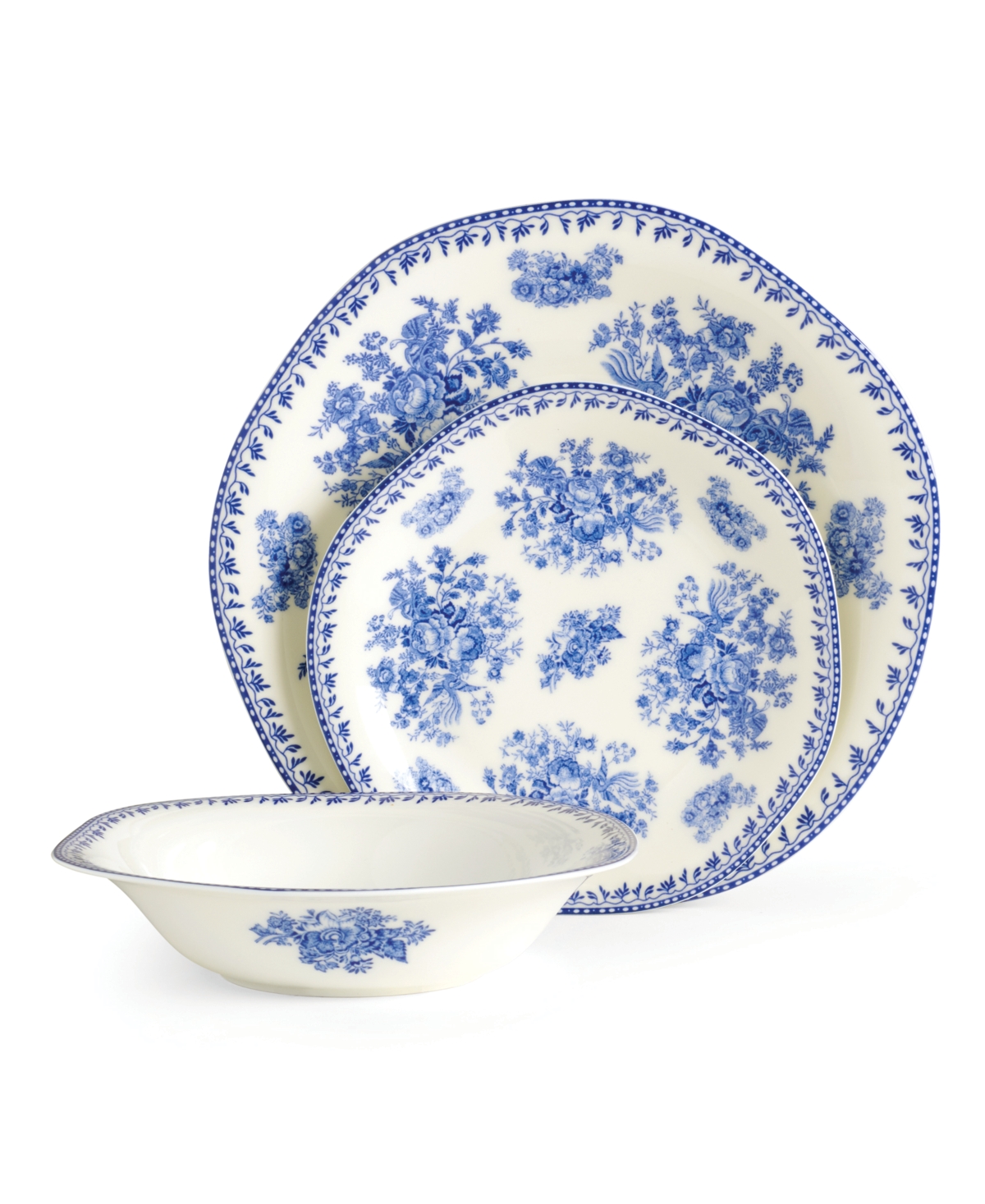 UPC 078737138914 product image for Oneida Trillia Garden Blue 12 Piece Dinnerware Set, Service for 4 | upcitemdb.com