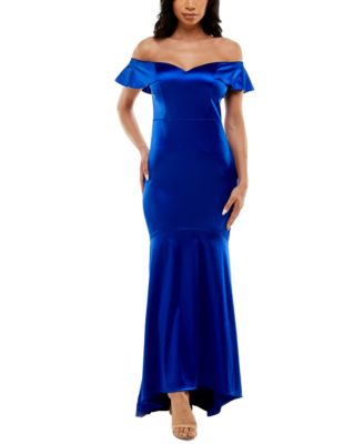 macy's formal dresses navy blue