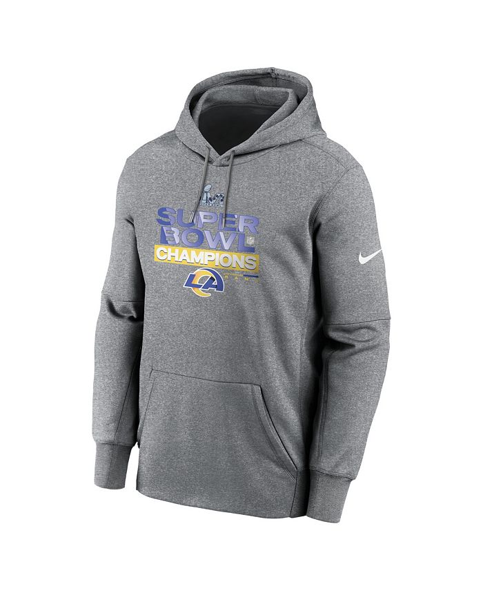 Nike Men's Heather Charcoal Los Angeles Rams 2021 Super Bowl Champions ...